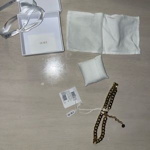Dior gold choker necklace